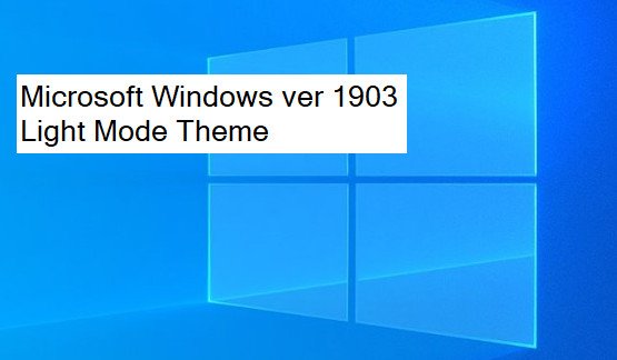 Windows 10 ver 1903