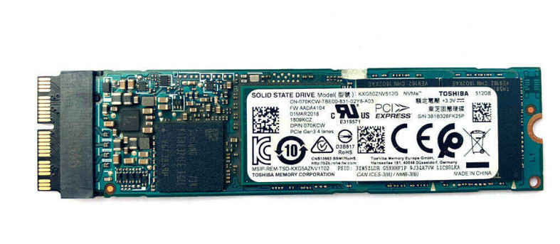 Toshiba XG5 512GB PCIe SSD
